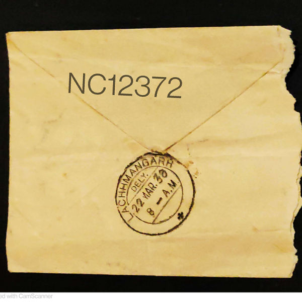 Vintage Indian Postal Envelope – 1940s Era - Image 2