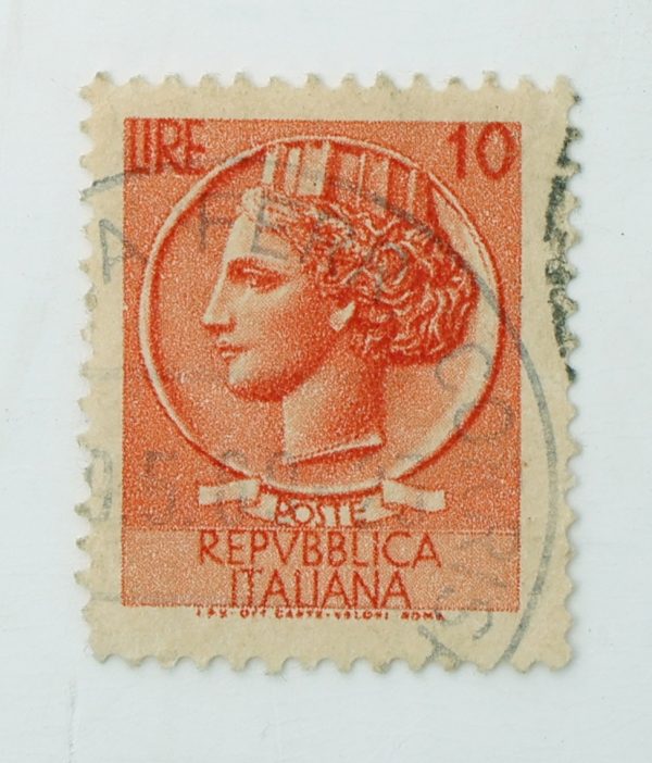 1953 Francobollo Siracusana Type 1
