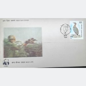 Salim Ali Commemorative FDC – Jerdon’s Courser Bird – Rare Ornithology Issue – $5