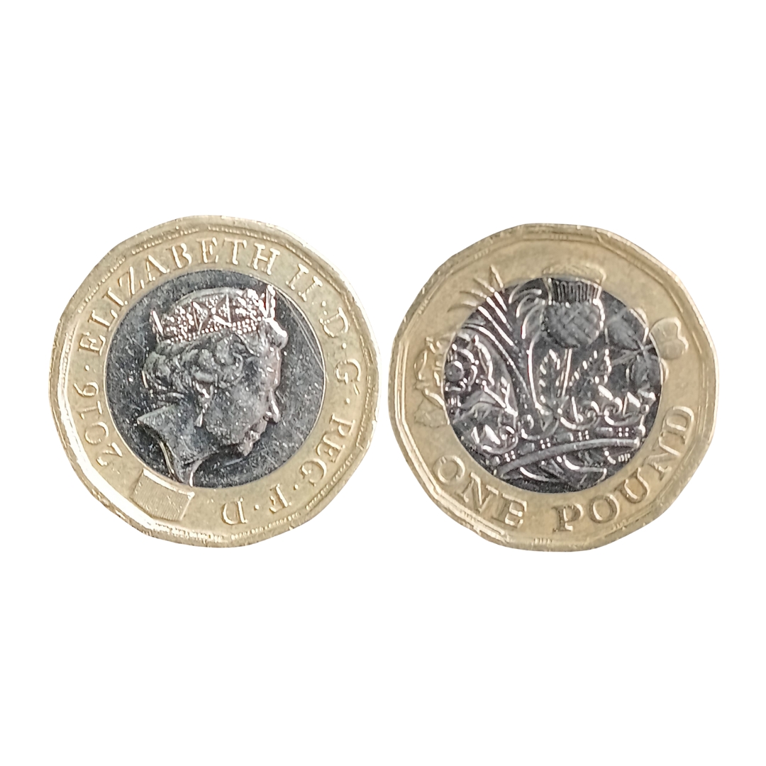 2016 One Pound Coin – Elizabeth II – Bi-Metallic UK Coin