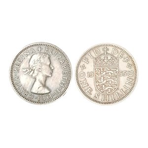 One Shilling Coin – Queen Elizabeth II (1955)