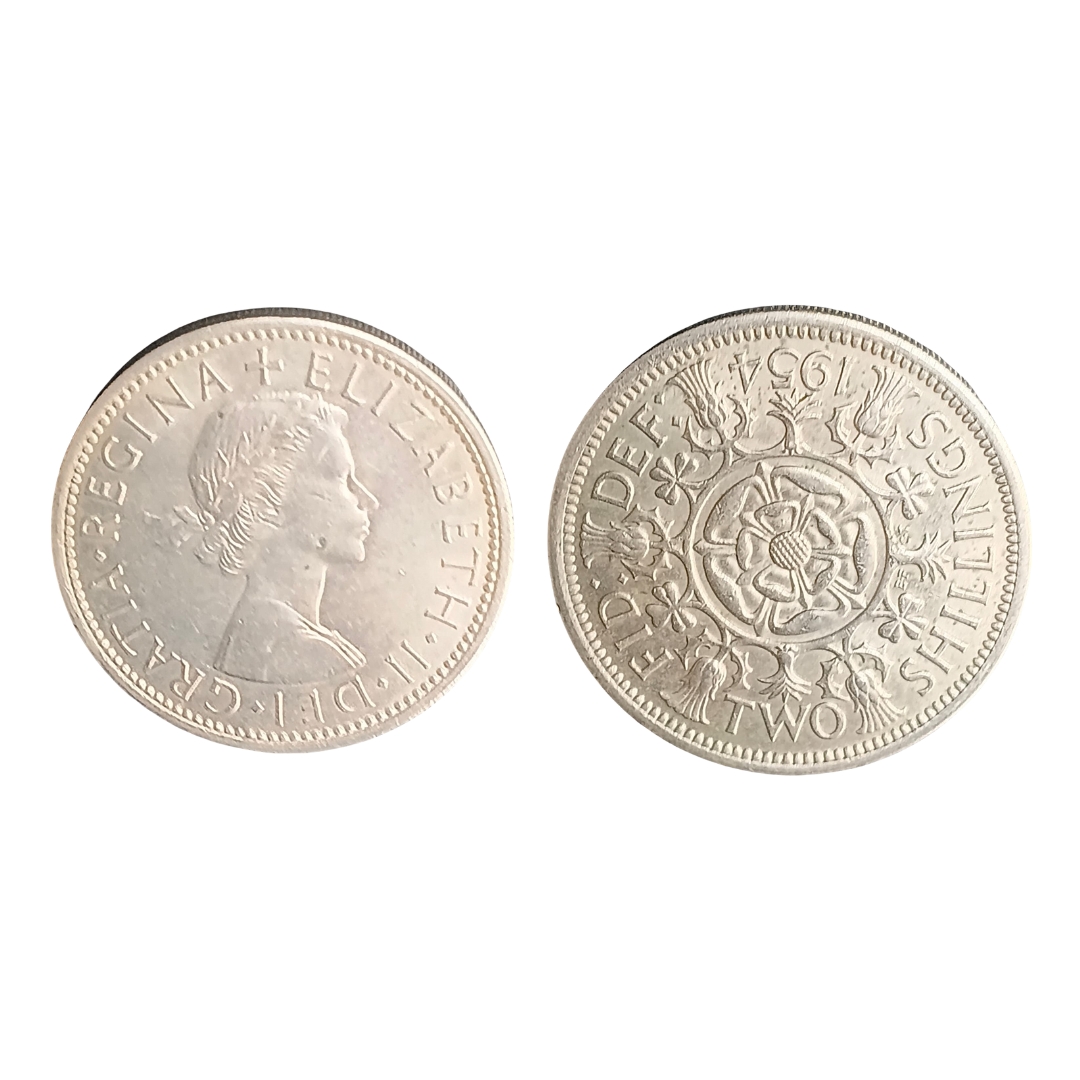 Two Shillings Coin – Queen Elizabeth II (1954)