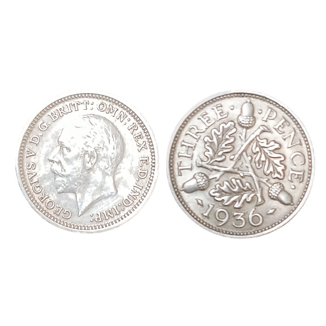 Three Pence Coin – King George V (1936)