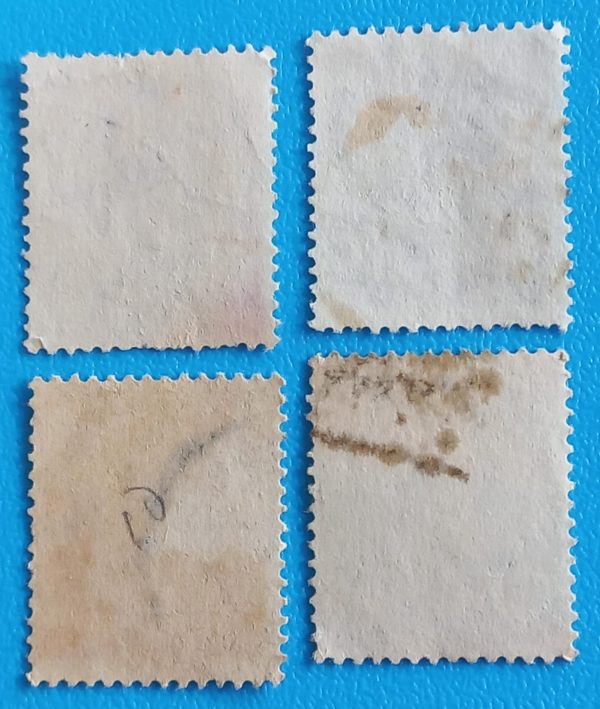 Michelangelo Series – 1961 Italian Stamps (Reverse Side) – Combo of 4