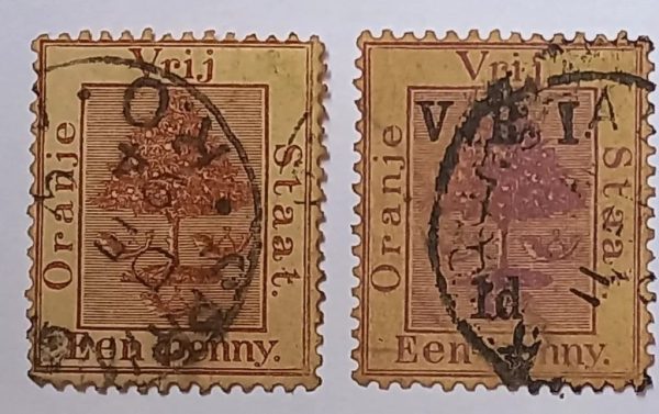 Oranje Vrij Staat – Een Penny Postage Stamp (1868, Orange Free State)