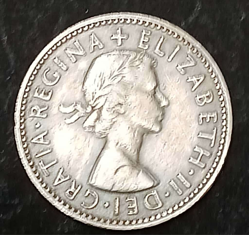 One Shilling Coin – Queen Elizabeth II (1955) - Image 2