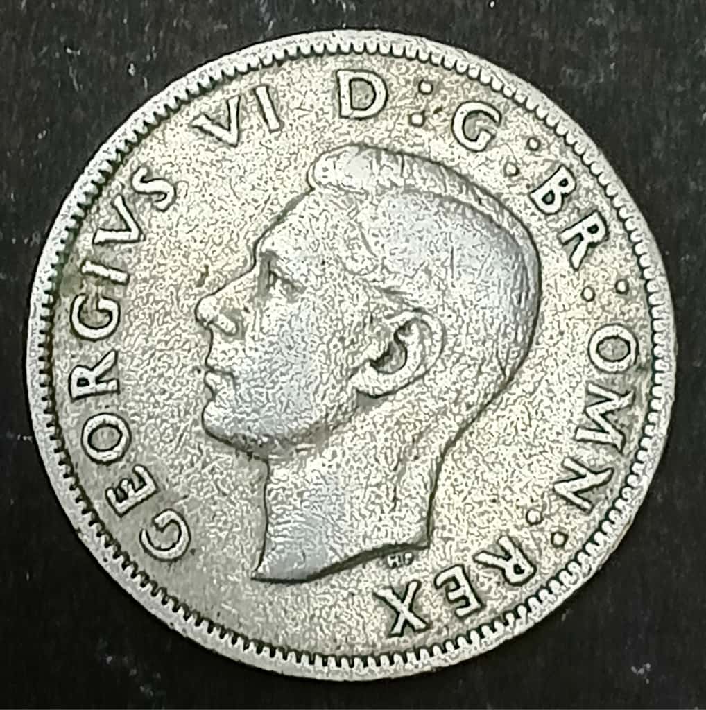 Two Shillings Coin – King George VI (1947) - Image 2