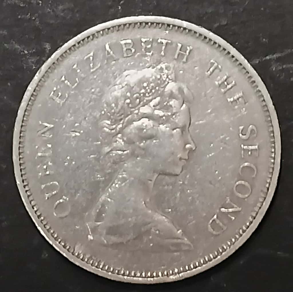 One Dollar Coin – Hong Kong, Queen Elizabeth II (1979) - Image 2