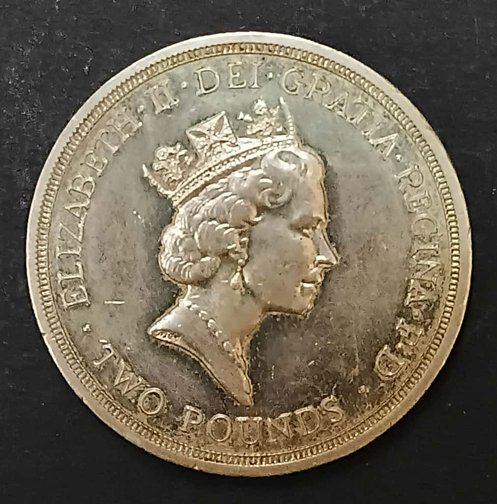 Two Pounds Coin – UK, Queen Elizabeth II – Commemorative 1986 - Image 2