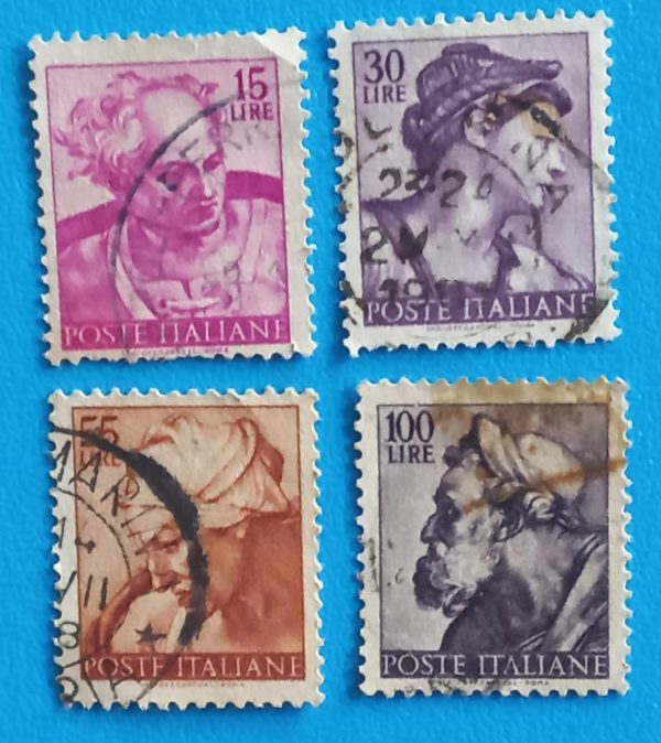 Michelangelo Series – Italian Stamps (1961 Issue)