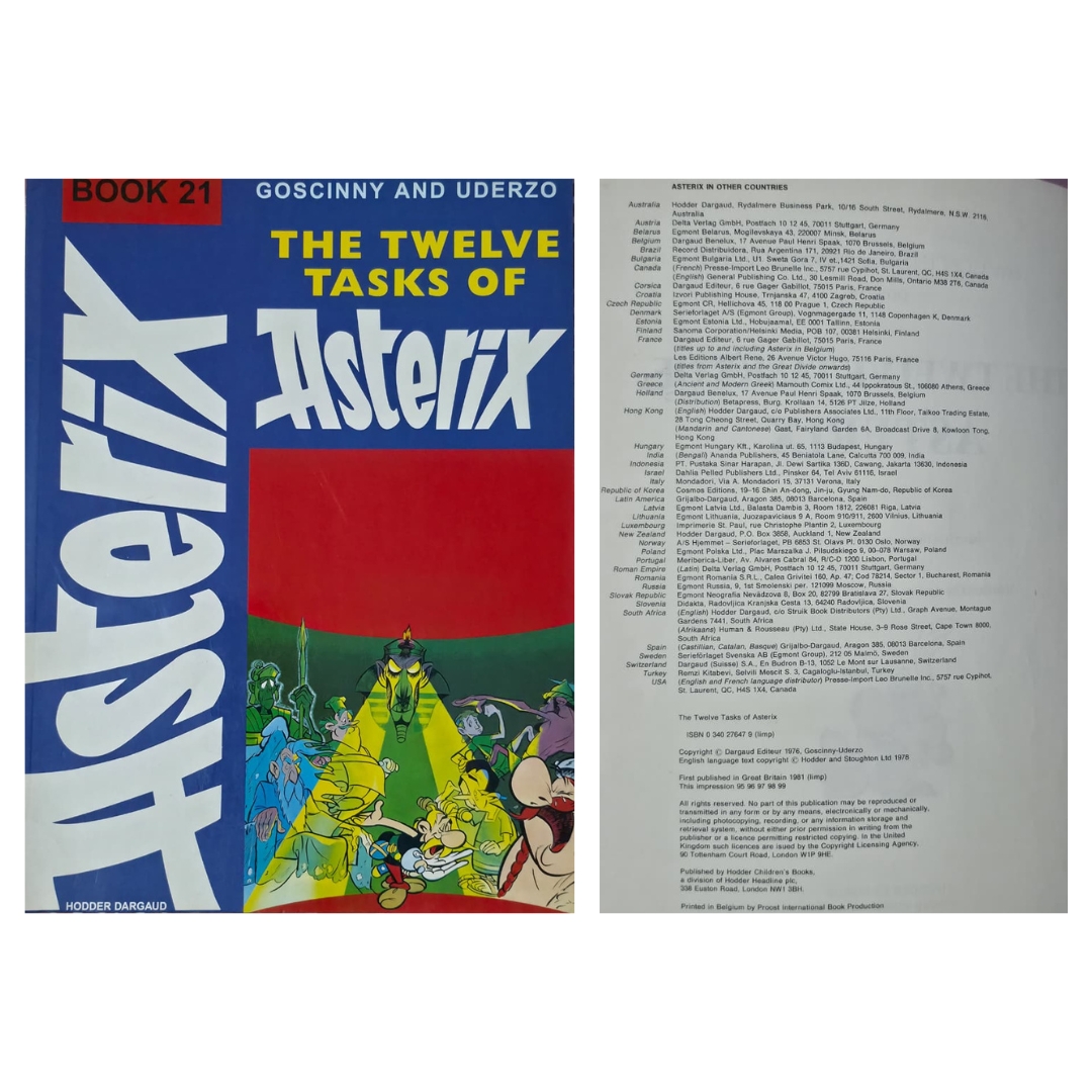 The Twelve Tasks of Asterix – Book No. 21 – $10