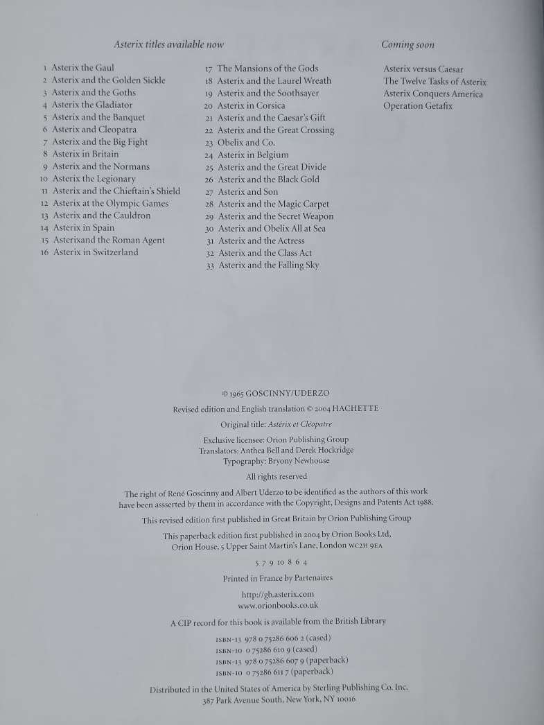 Asterix and Cleopatra – $15 - Image 3