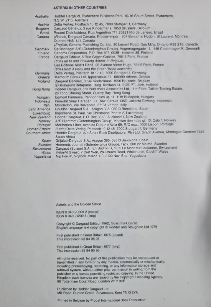 Asterix and the Golden Sickle – Book No. 15 – $8 - Image 3