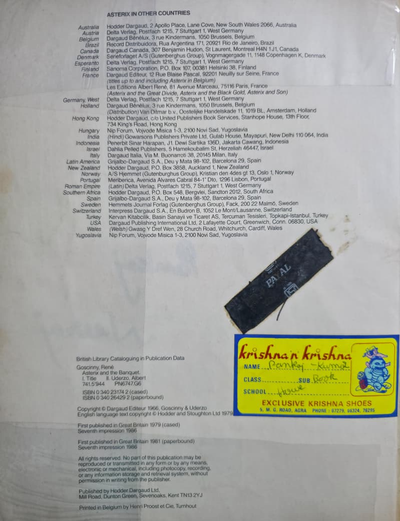 Asterix and the Banquet – Book No. 23 – $7 - Image 3