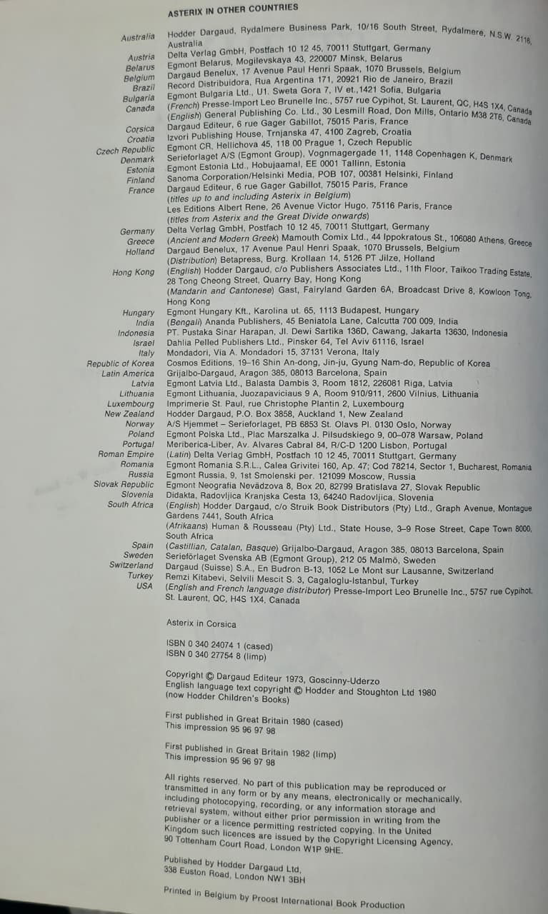 Asterix in Corsica – Book No. 24 – $11 - Image 3