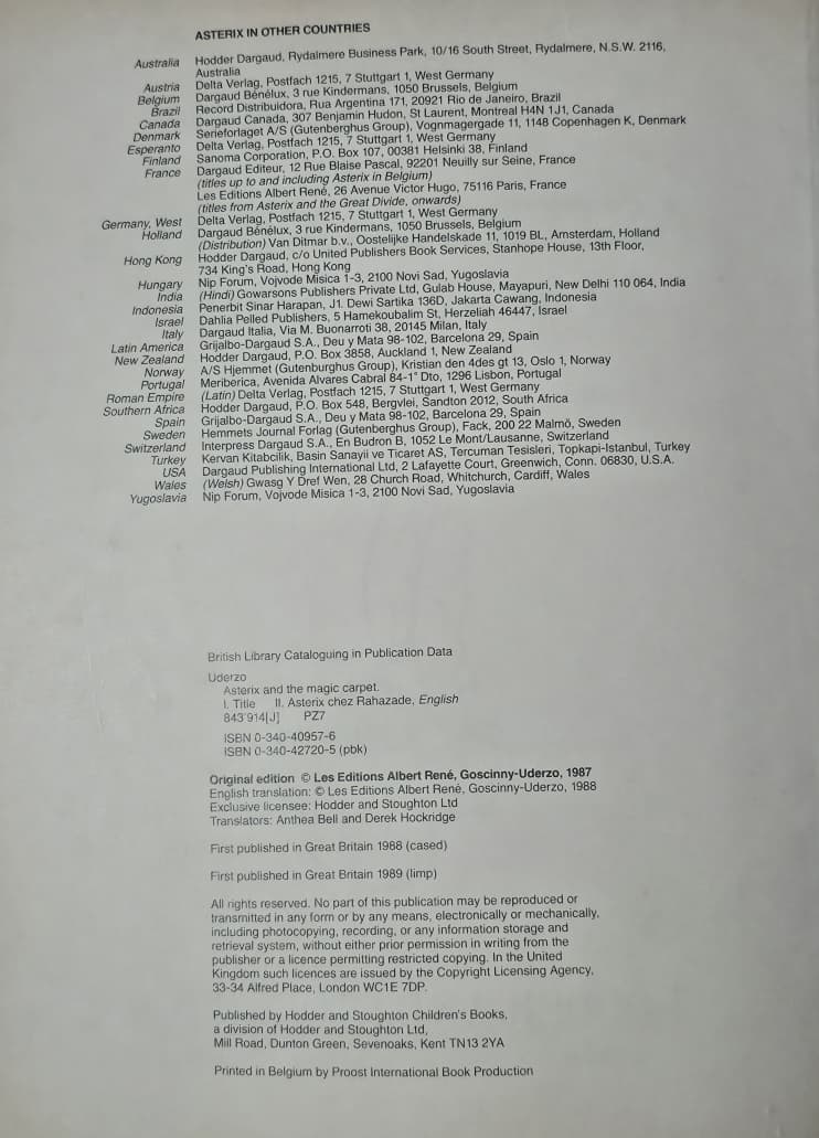 Asterix and the Magic Carpet – Book No. 30 – Vintage Edition – $13.50 - Image 3