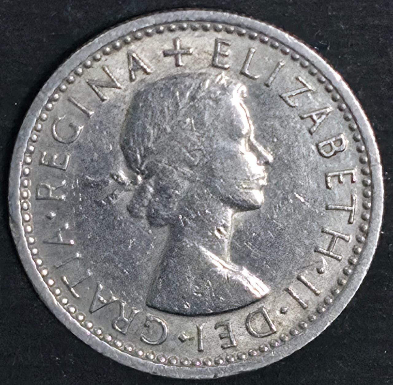 1964 Six Pence – Queen Elizabeth II – Vintage British Coin – $5 - Image 2