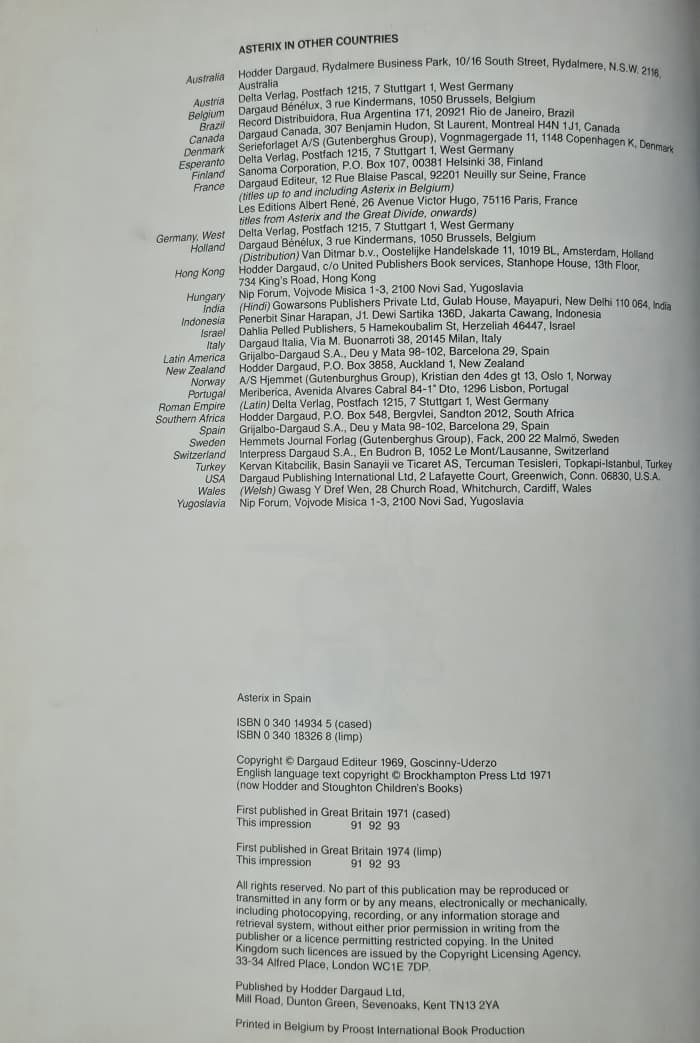 Asterix in Spain – Book No. 2 – $6 - Image 3