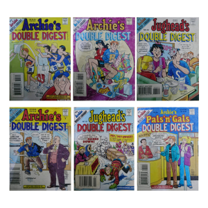 Archie’s Double Digest – Combo of 6 Comics (Nos. 101, 32, 76, 105, 97 & 38) – $16