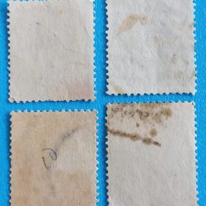 Michelangelo Series – 1961 Italian Stamps (Reverse Side) – Combo of 4