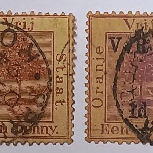 Oranje Vrij Staat – Een Penny Postage Stamp (1868, Orange Free State)