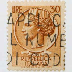 Golden Yellow 1968 Coin of Syracuse – Mythical Personification of Italy