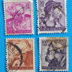 Michelangelo Series – Italian Stamps (1961 Issue)
