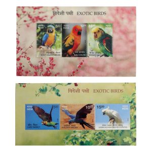 Exotic Birds – Commemorative Stamp Sets (India, 2016) – $8