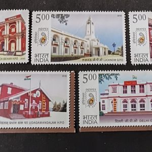 India HPO & GPO Postage Stamps – Mint Condition (Set of 5)