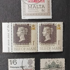 Mixed Lot of Vintage Postage Stamps – Mint & Pre-Owned Collection